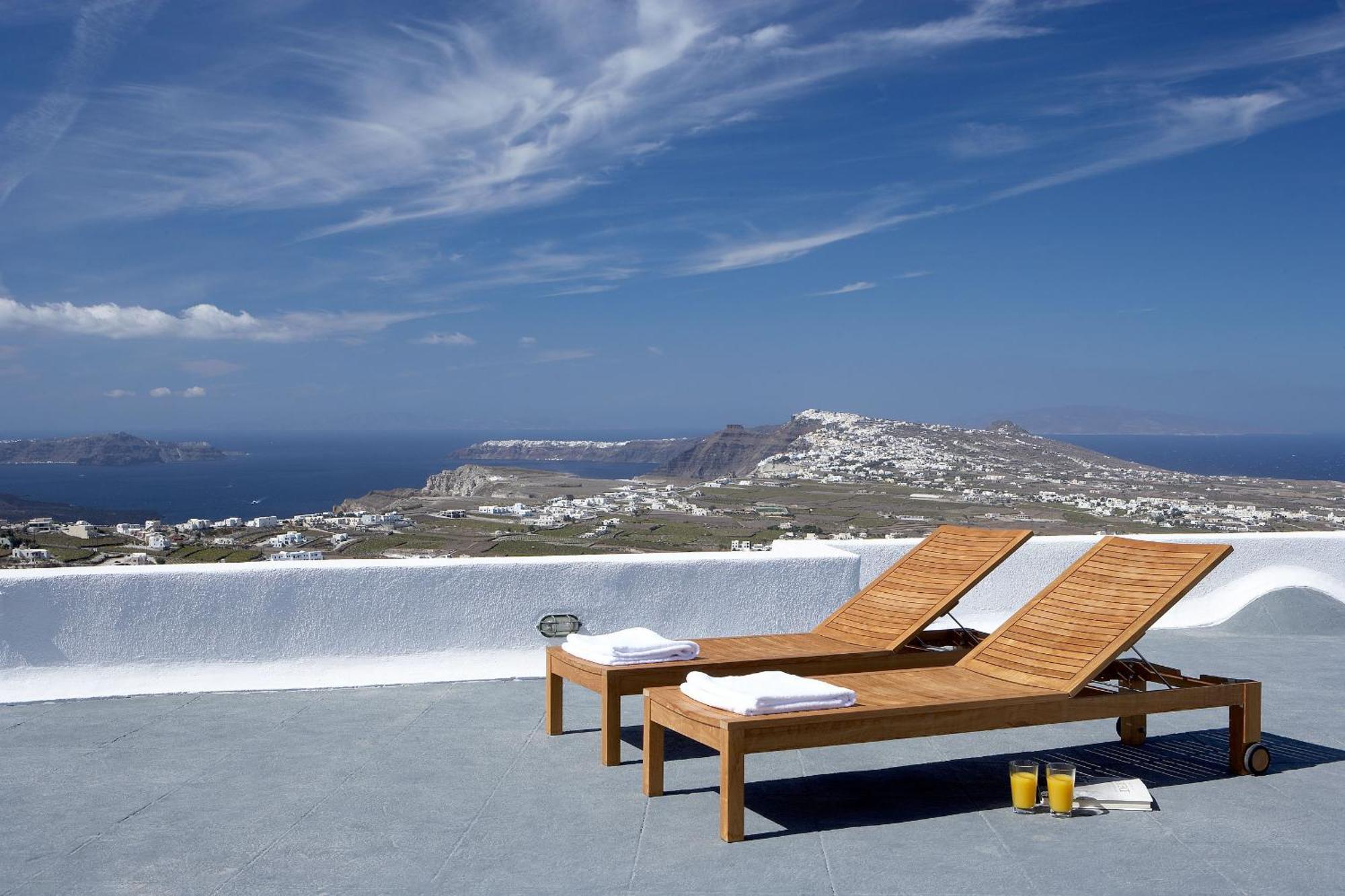 Villa Fabrica Santorini Pyrgos Kallistis Bagian luar foto