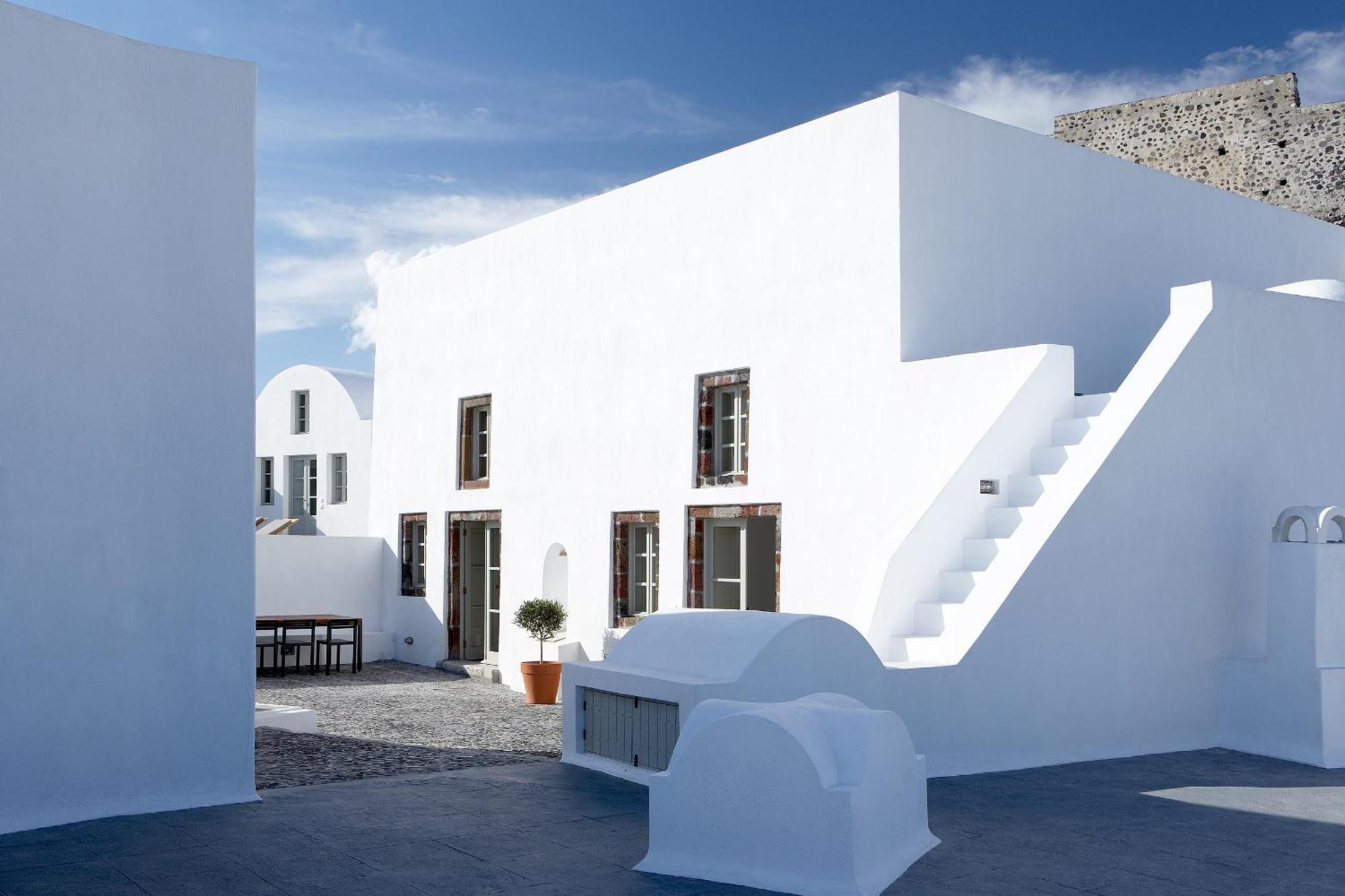 Villa Fabrica Santorini Pyrgos Kallistis Bagian luar foto