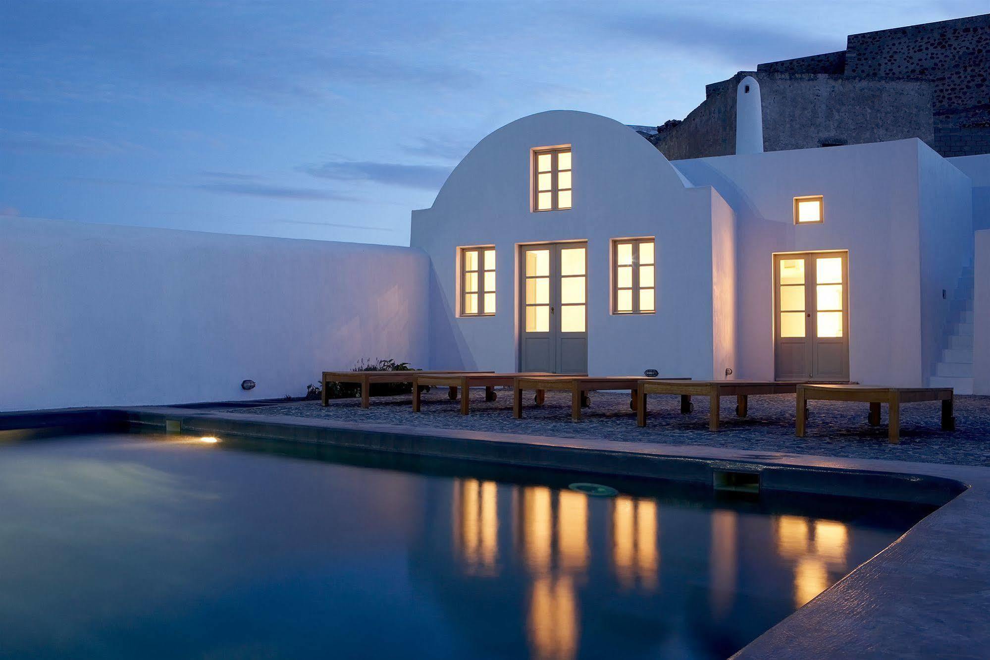 Villa Fabrica Santorini Pyrgos Kallistis Bagian luar foto